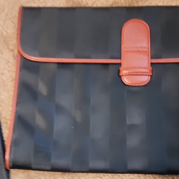 Fendi Large Vintage Portfolio Clutch Bag